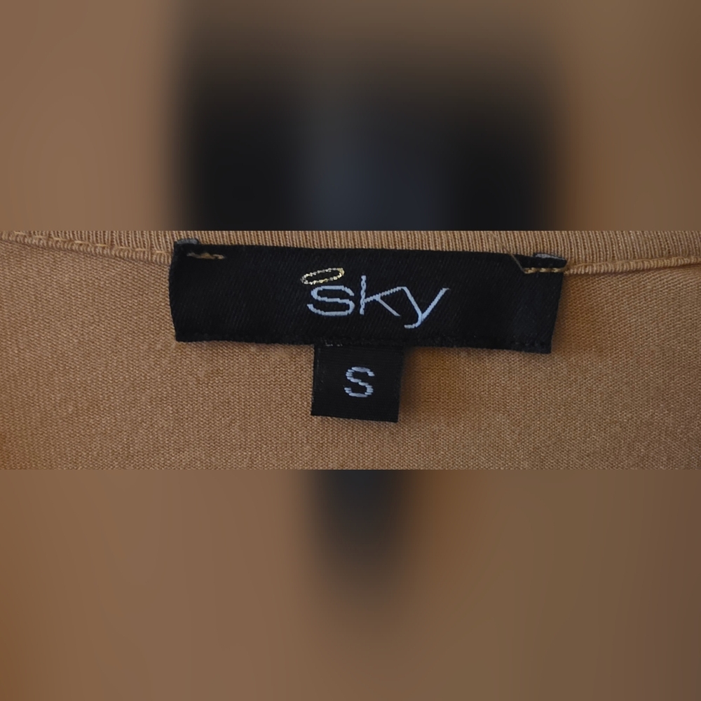 Sky Brand Tan Boho Blouse Size Small - Picture 2 of 2
